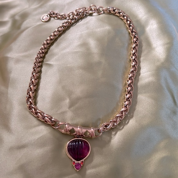 Givenchy Necklace Lucite - Etsy Givenchy Couture Runway Purple Carved Lucite Goldtone Necklace Rare